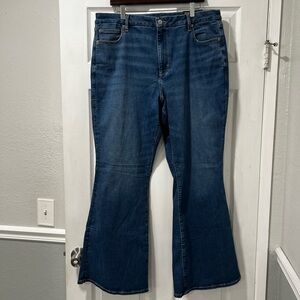 American Eagle Outfitters Dark Blue Flare Jeans
